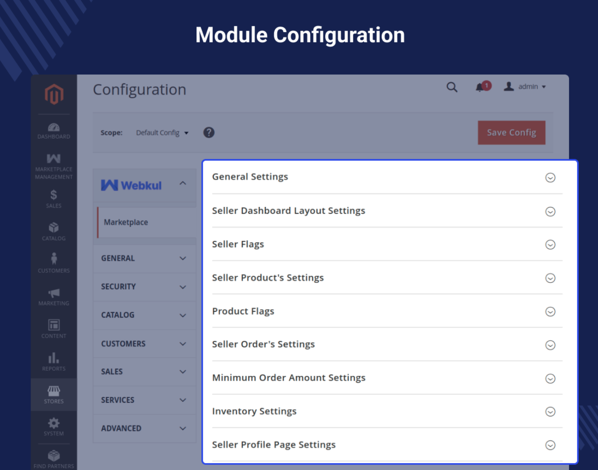 Webkul Multi Vendor Marketplace panel