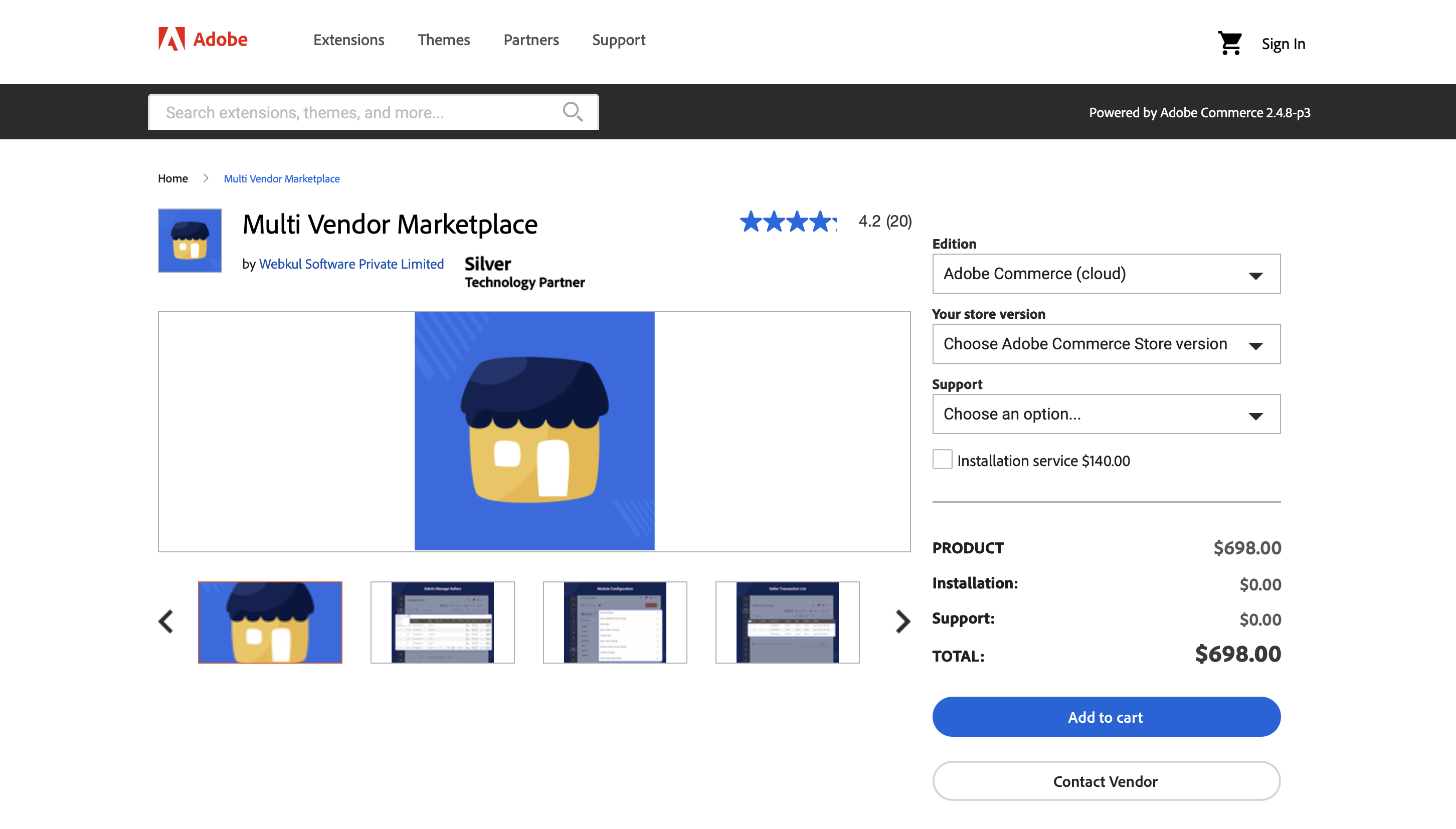 Webkul Multi Vendor Marketplace for Magento
