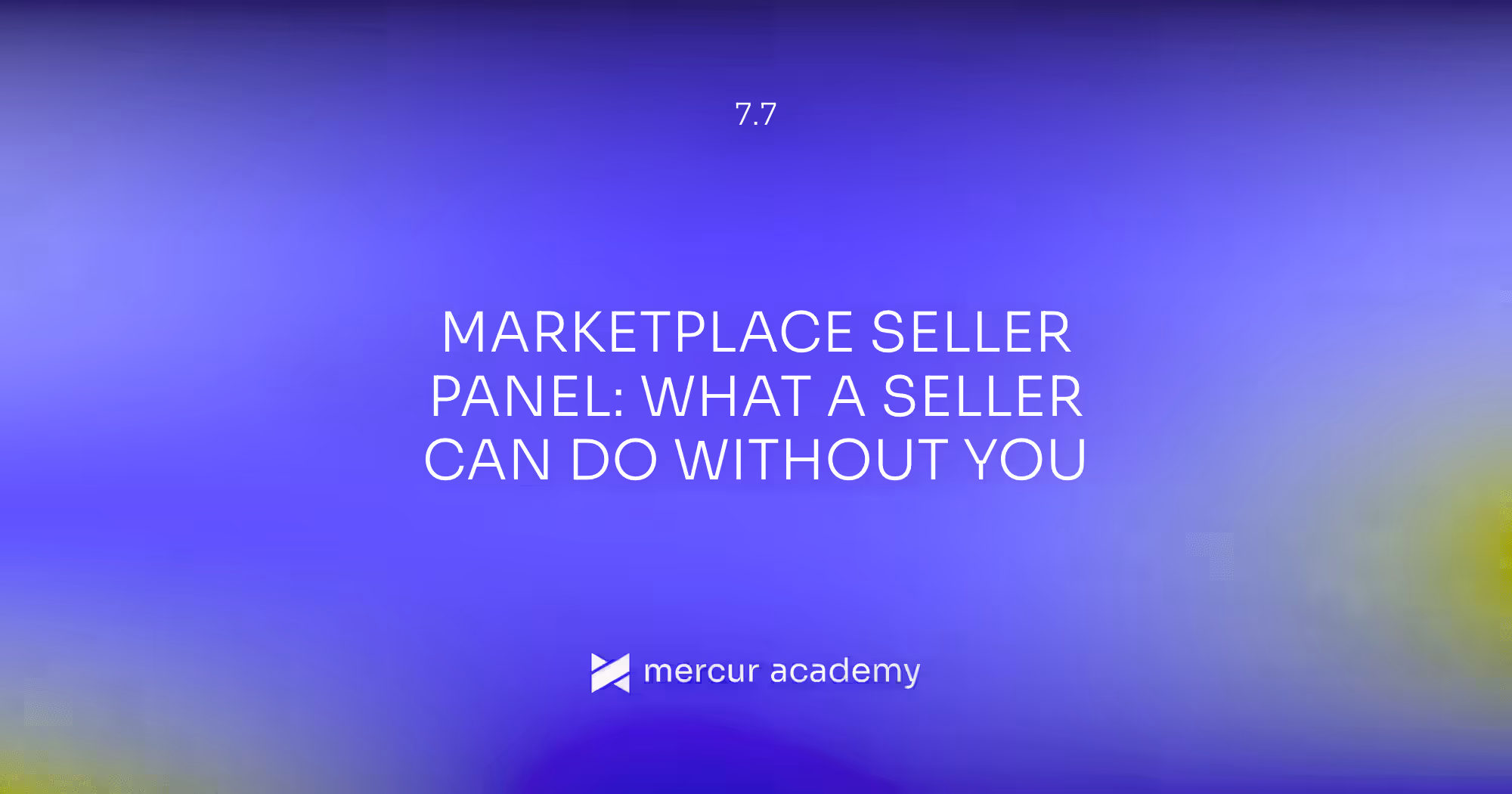 Marketplace Seller Panel: What a Seller Can Do Without You