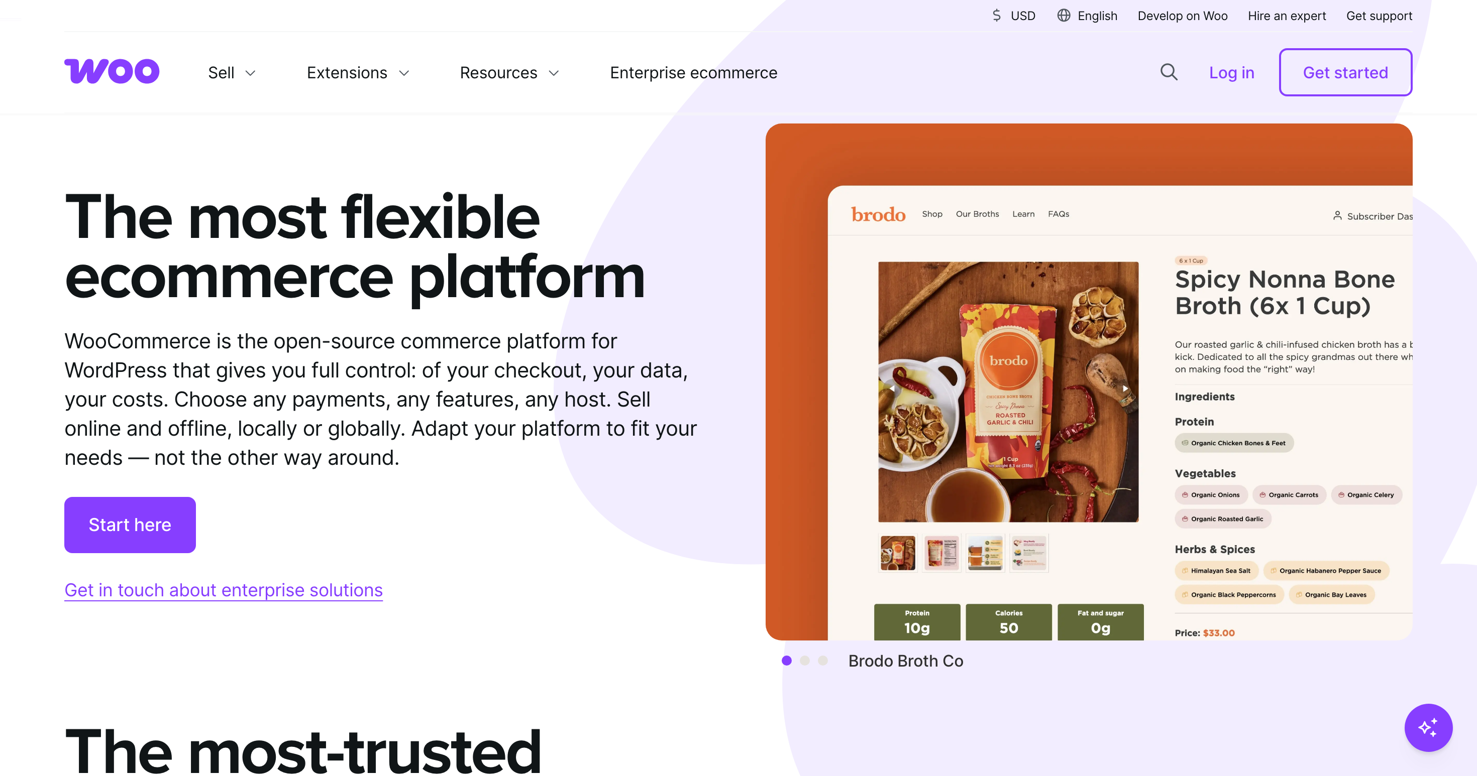 The WooCommerce homepage
